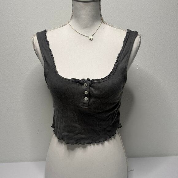 American Eagle Size Small Women Cami-Laced Cropped Tank - Picture 1 of 5